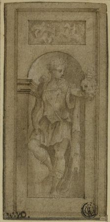 Niche Statue of David with the Head of Goliath, n.d. Creator: Francesco Salviati