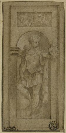 Niche Statue of David with the Head of Goliath, n.d. Creator: Francesco Salviati