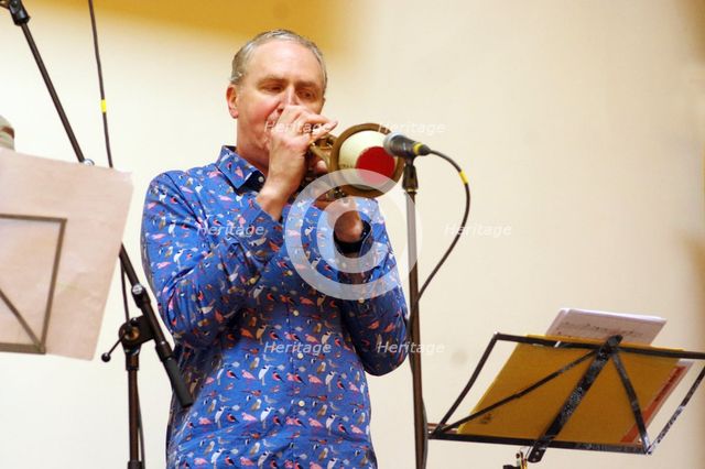 Nick Smart, Indo Jazz Fusion Revisited, Loughton Methodist Church, Loughton, Essex, 2024. Creator: Brian O'Connor.