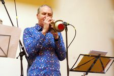 Nick Smart, Indo Jazz Fusion Revisited, Loughton Methodist Church, Loughton, Essex, 2024. Creator: Brian O'Connor