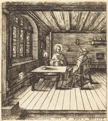 Nicodemus Comes to Christ by Night, 1576. Creator: Leonard Gaultier