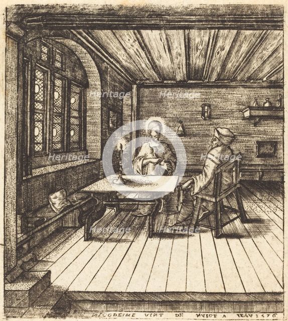 Nicodemus Comes to Christ by Night, 1576. Creator: Leonard Gaultier.