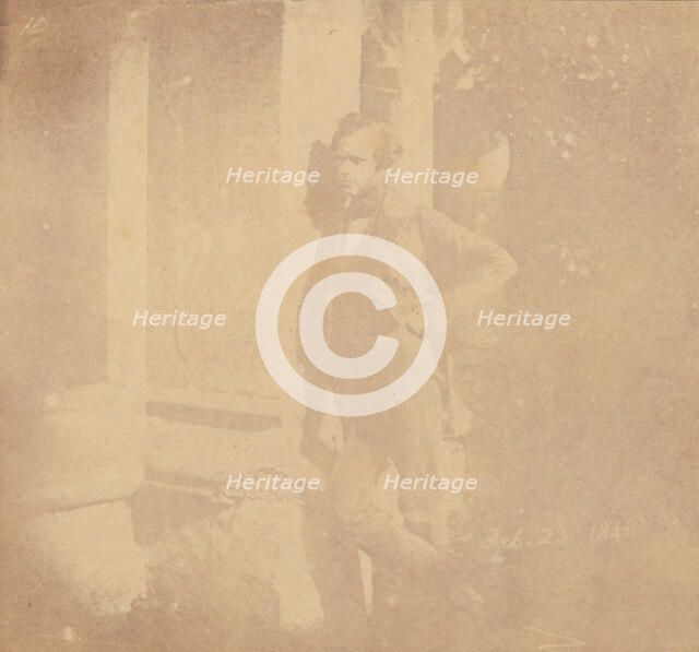 Nicolaas Henneman in the Cloisters at Lacock Abbey, February 23, 1841. Creator: William Henry Fox Talbot.