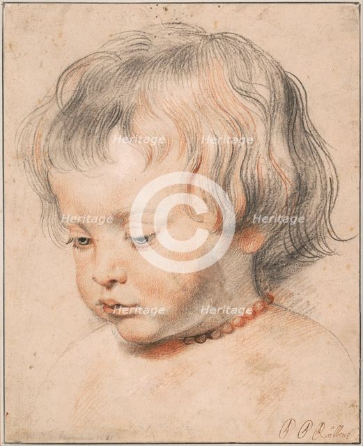 Nicolaas Rubens Wearing a Coral Necklace, ca 1619. Artist: Rubens, Pieter Paul (1577-1640)