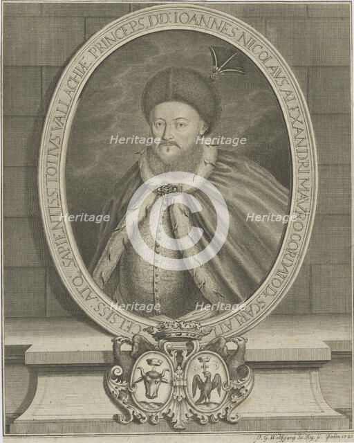 Nicolaos Mavrocordatos (1680-1730) , 1721. Creator: Wolfgang, Johann Georg (1664-1744).