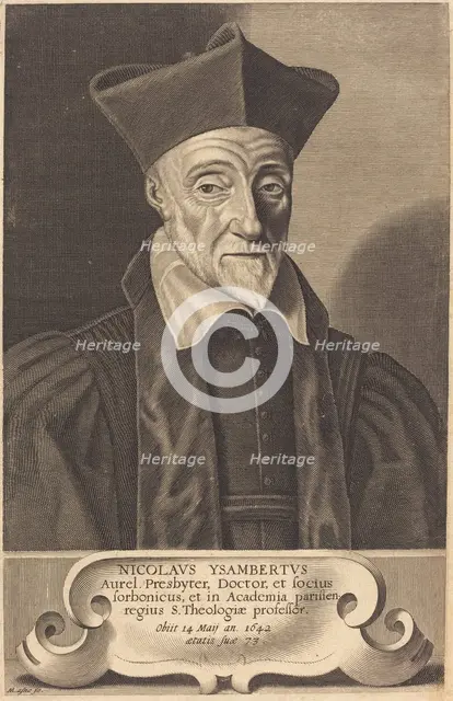 Nicolas Ysambert, in or after 1642. Creator: Michel Lasne.