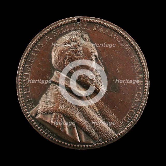 Nicolas Brulart de Sillery, 1544-1624, Chancellor of France 1607 [obverse], 1613. Creator: Abraham Dupre.