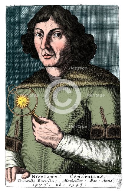Nicolas Copernicus, Polish astronomer and mathematician. Artist: Unknown.