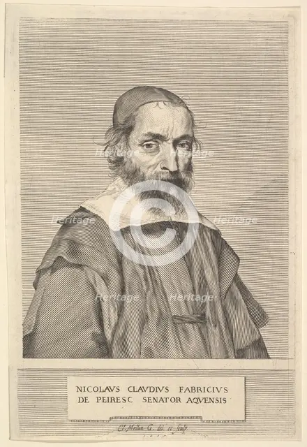 Nicolas-Claude Fabri de Peiresc, 1637. Creator: Claude Mellan.
