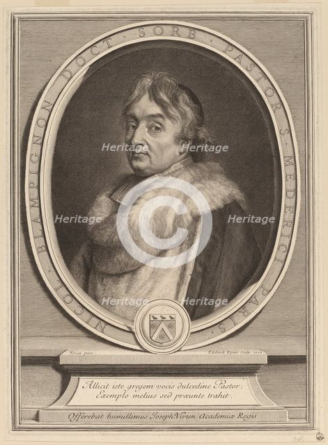 Nicolas de Blampignon, 1702. Creator: Gerard Edelinck.
