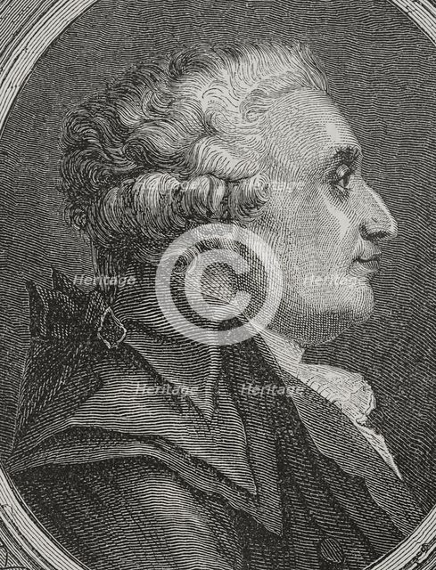 Nicolas de Condorcet, (Marie-Jean-Antoine Nicolas de Caritat), (1743-1794), 1876 Creator: Unknown.