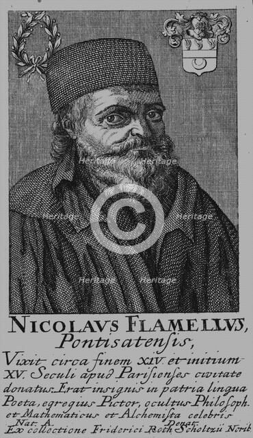 Nicolas Flamel (1330-1418). Artist: Anonymous  