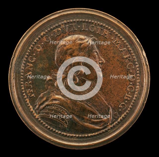Nicolas François, 1612-1670, Duc de Lorraine 1634-1661 [obverse], 1703/1738. Creator: Ferdinand de Saint-Urbain.
