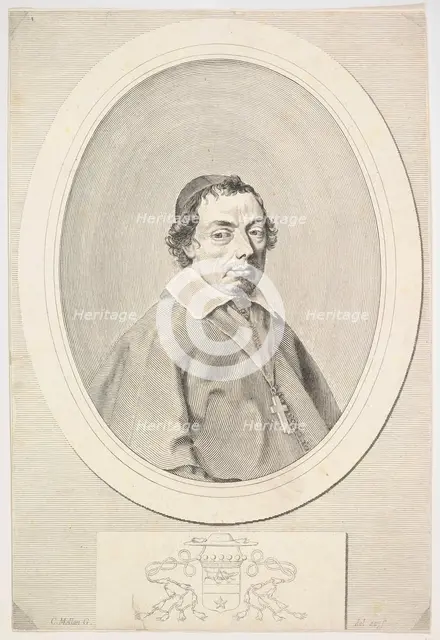 Nicolas Grillié, Bishop of Uzès.n.d. Creator: Claude Mellan.