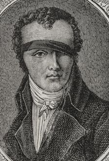 Nicolas-Jacques Conté, (1755-1805), French military officer and aeronaut, 1879. Creator: Unknown