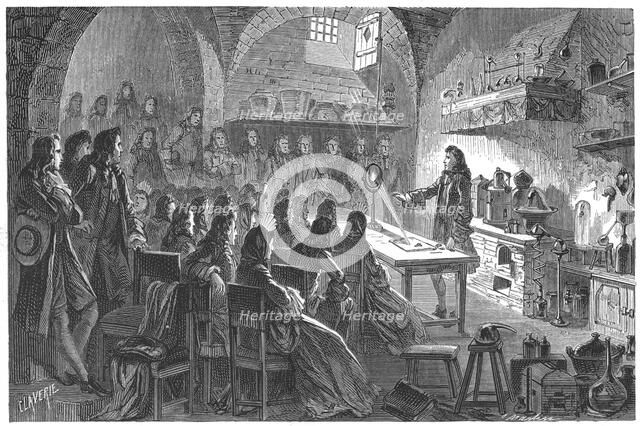 Nicolas Lemery, French pharmacist and chemist, 1874. Artist: Anon