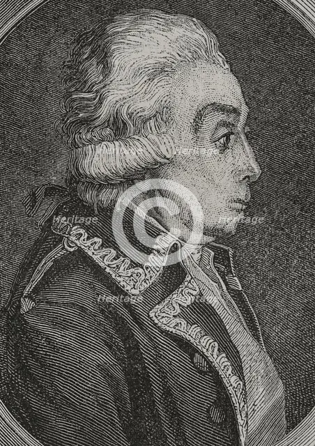 Nicolas Luckner (1722-1794), German officer who became a Marshal of France, 1876.  Creator: Pannemaker.