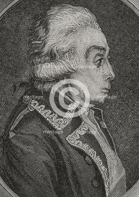 Nicolas Luckner (1722-1794), German officer who became a Marshal of France, 1876.  Creator: Pannemaker.
