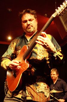 Nicolas Meier, Oxley-Meier Guitar Project, Verdict Jazz Club, Brighton, East Sussex, May 2023. Creator: Brian O'Connor