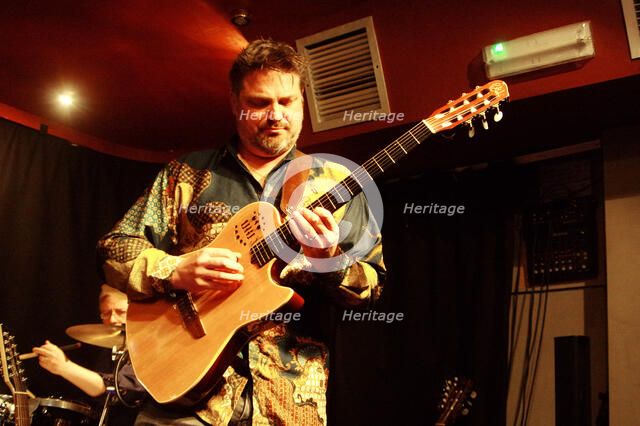 Nicolas Meier, Oxley-Meier Guitar Project, Verdict Jazz Club, Brighton, East Sussex, May 2023. Creator: Brian O'Connor.