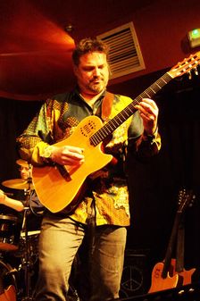 Nicolas Meier, Oxley-Meier Guitar Project, Verdict Jazz Club, Brighton, East Sussex, May 2023. Creator: Brian O'Connor