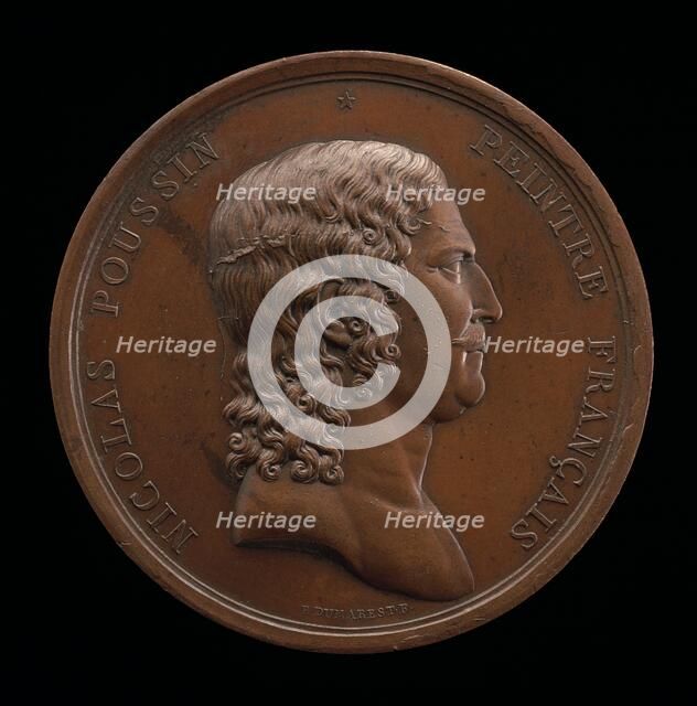 Nicolas Poussin, 1594-1665, Painter [obverse], 1796-1797. Creator: Rambert Dumarest.