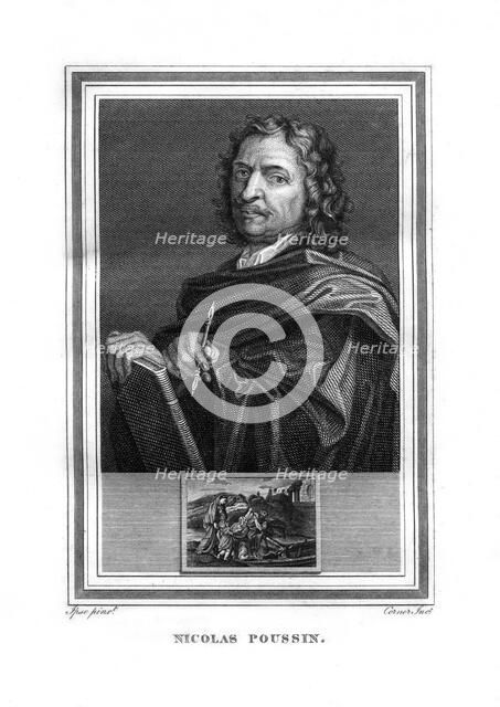 Nicolas Poussin, French painter, (1825).Artist: John Corner