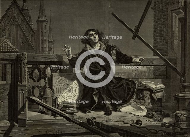 Nicolaus Copernicus (After Jan Matejko), 1874. Creator: Cynk, Florian Stanislaw (1838-1912).