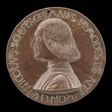 Nicolaus Schlifer, German Musician [obverse], 1457. Creator: Giovanni Boldu