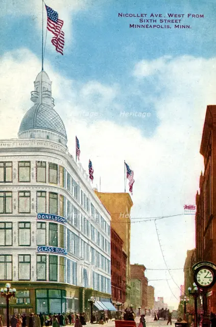Nicollet Avenue, Minneapolis, Minnesota, USA, 1910. Artist: Unknown