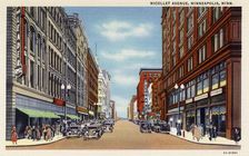 Nicollet Avenue, Minneapolis, Minnesota, USA, 1935