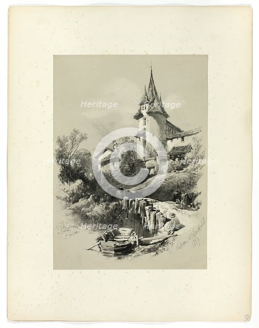 Nidan W. Neuchatel, from Picturesque Selections, 1859. Creator: James Duffield Harding.