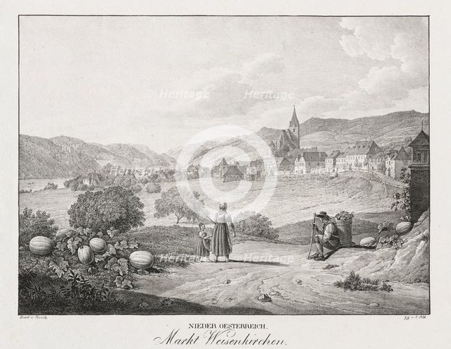 Nieder-oesterreich, Markt Weisenkirchen. Creator: Jakob Alt (Austrian, 1789-1872).
