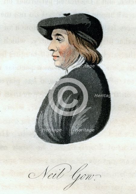 Niel Gow, Scottish fiddle-player, (1800). Creator: William Green.