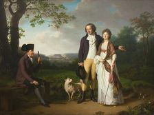Niels Ryberg with his Son Johan Christian and his Daughter-in-Law Engelke, née Falbe, 1797. Creator: Jens Juel
