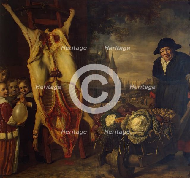 Nieuwmarkt in Amsterdam, 1666. Creator: Bartholomeus van der Helst.