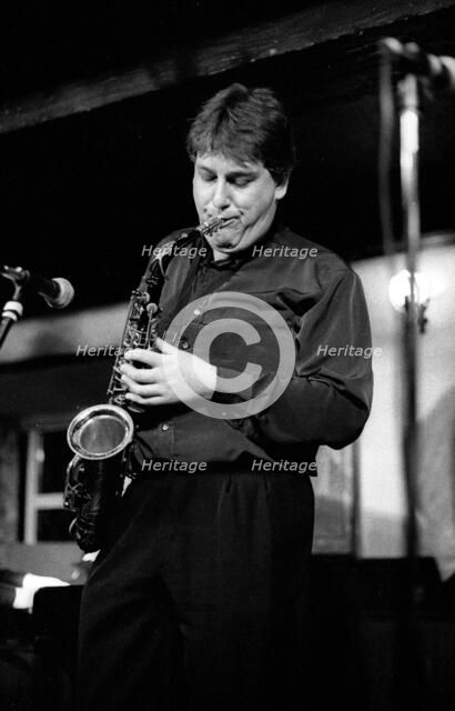 Nigel Hitchcock, Watermill Jazz Club, Dorking, Surrey, Sept 2000.  Artist: Brian O'Connor.