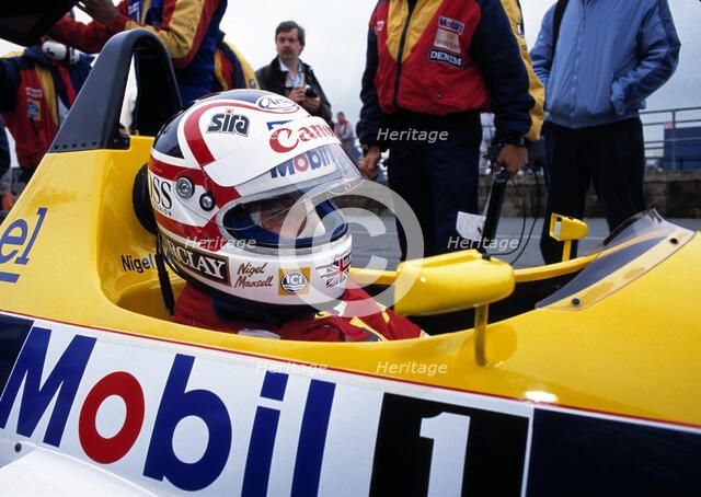 Nigel Mansell.. Artist: Unknown.