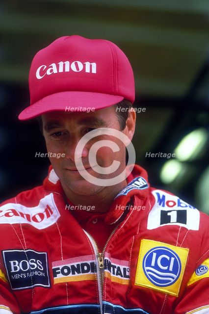 Nigel Mansell at the British Grand Prix, Silverstone, Northamptonshire, 1988. Artist: Unknown