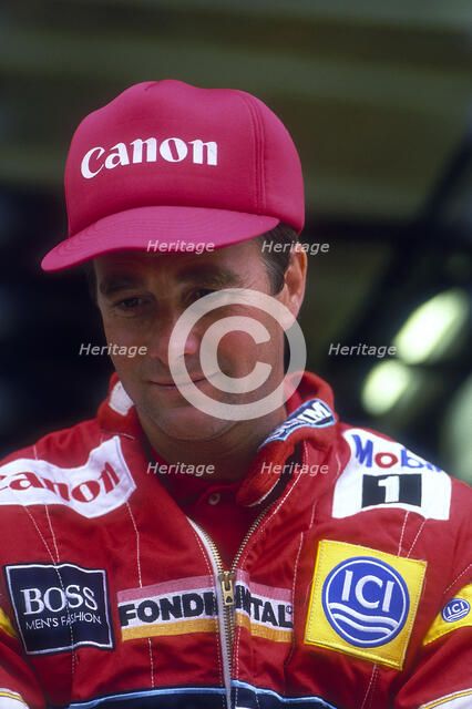 Nigel Mansell at the British Grand Prix, Silverstone, Northamptonshire, 1988. Artist: Unknown