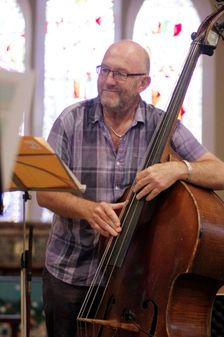 Nigel Thomas, Alex Bondono’s Horace Silver Sextet, Jazz at St Andrews Church, Hove, July 2022. Creator: Brian O'Connor