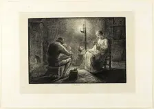 Night, 1860. Creator: Jacques-Adrien Lavieille