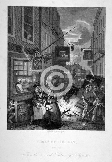 'Night', 1833.                                              Artist: William Radclyffe
