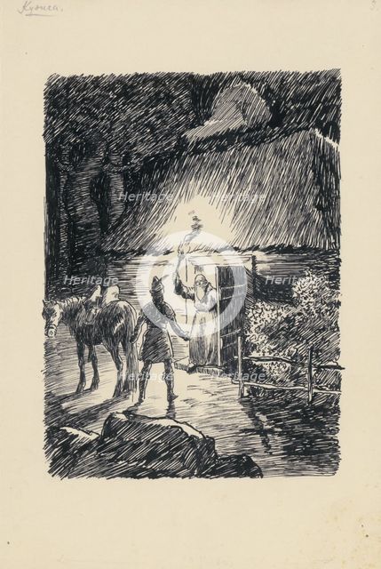 Night, 1928. Creator: Andrej Kovacik.