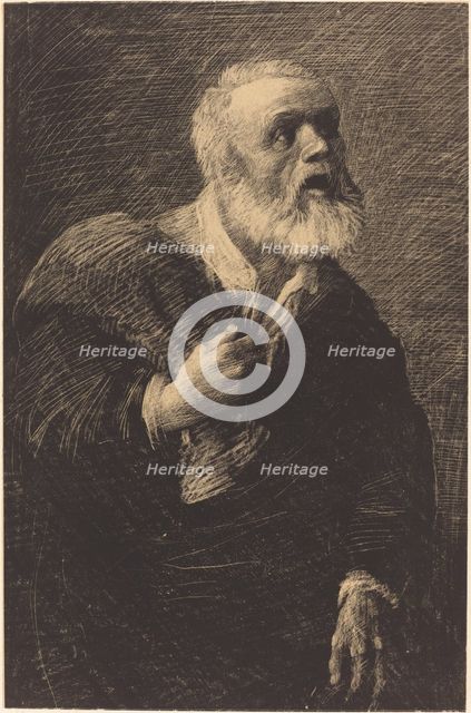 Night Crier (Le crieur de nuit). Creator: Alphonse Legros.