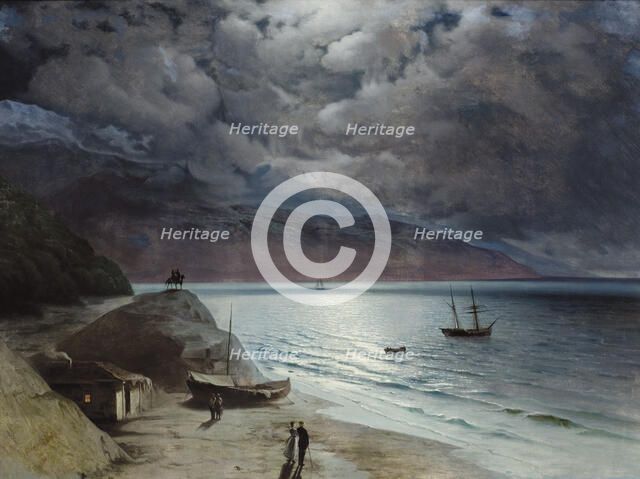 Night at Gurzuf, 1891. Artist: Aivazovsky, Ivan Konstantinovich (1817-1900)