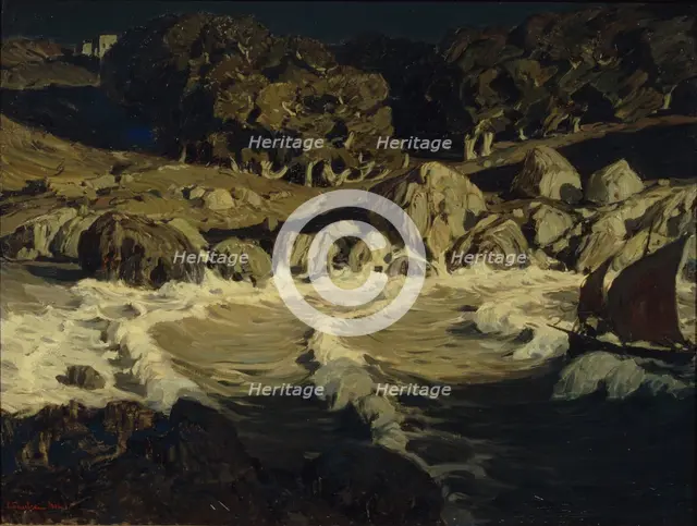Night At Sea, 1903. Artist: Bogayevsky, Konstantin Fyodorovich (1872-1943)