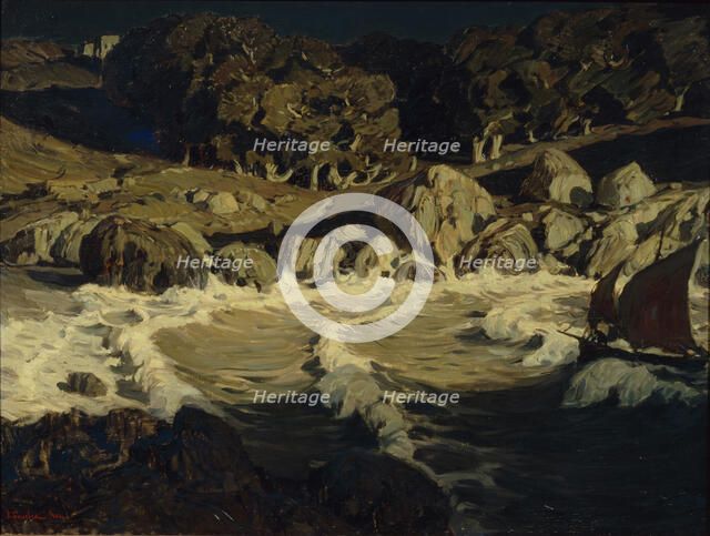 Night At Sea, 1903. Artist: Bogayevsky, Konstantin Fyodorovich (1872-1943)