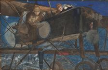 Night bombing, 1918. Creator: Flameng, François (1856-1923)