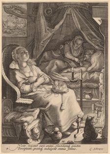 Night, c.1595-1598. Creator: Jan Saenredam